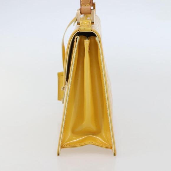 LOUIS VUITTON Monogram Vernis Spring Street Bag Lime Yellow M91068 - Picture 5 of 13